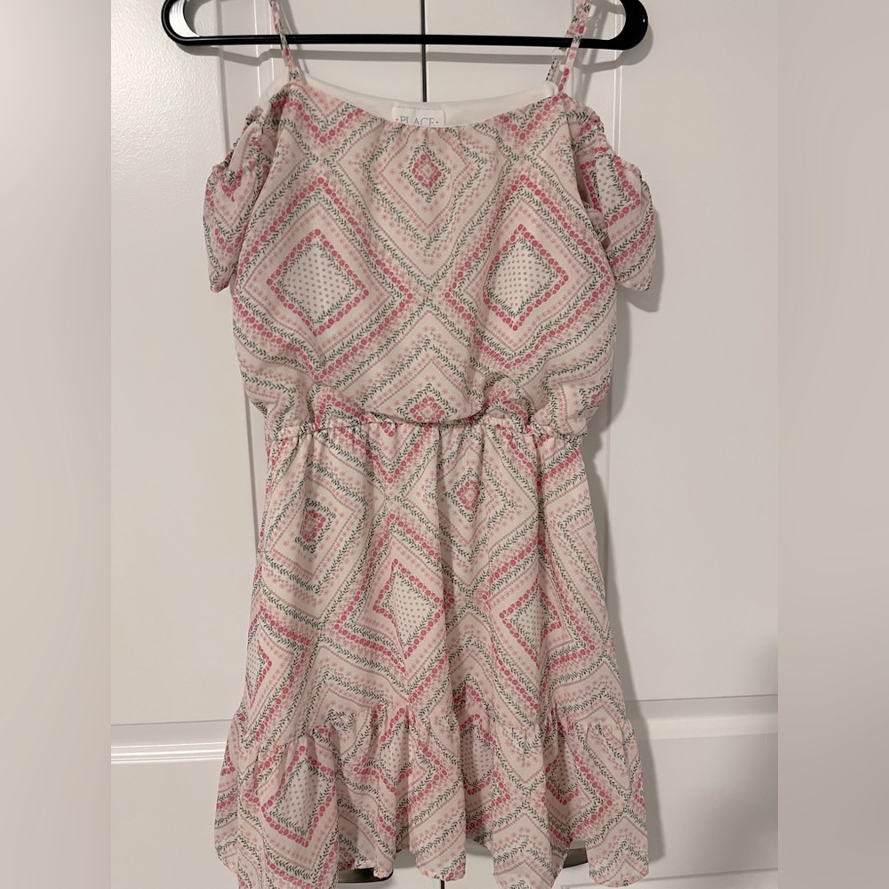 Beautiful chiffon off the shoulder summer dress age 16 with tags TCP